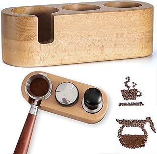 Skihd wooden coffee medium, wooden base, wooden base, espresso press station, coffee filter holder for 51 mm filters at 58 mm, distributor and magnifying glass (51 mm).. DIAYTAR NIGERIA: Where value shopping meets reliable 5-8 day delivery across the nation.