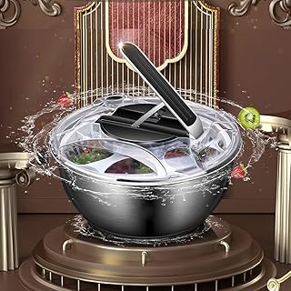 Zetchup Salad in stainless steel, light washer with 3.5 l bowl, cleaner and lettuce dryer.. DIAYTAR NIGERIA makes online shopping accessible to all with budget-friendly prices and reliable delivery.
