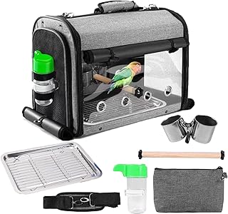 Newstyle 8 pieces set of bird transport bags, bird travel bag, transport bag for parrots with support, breathable transparent travel bag, light bird cage with food tray and water bottle.. Shop smart with DIAYTAR NIGERIA's vast selection and enjoy affordable shipping in just 5-8 days.