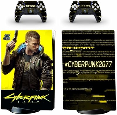 PS5 Digital Skin Wrap Cyberpunk vinyl sticker - For PlayStation 5 and 2 Manets console.. Experience budget-friendly shopping at DIAYTAR NIGERIA, Nigeria's premier online marketplace with quick delivery.