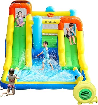 Inflatable aquatic slide Sun Sports Exterior Château For Children House Rebound.. DIAYTAR NIGERIA: Your partner in affordable online shopping with dependable delivery within 8 days.
