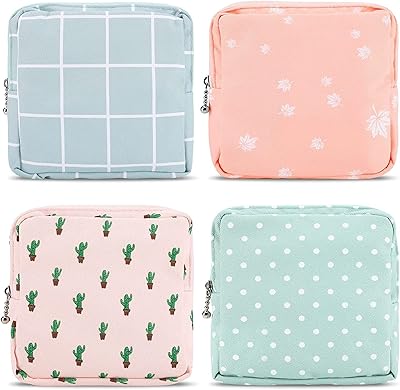 Storage bag for hygienic towels, ELECDON 4-piece menstrual cutting bag, wallets, cosmetics bag, portable storage bags for cotton hygienic towels for teenage girls women women.. DIAYTAR NIGERIA: Where affordability meets variety, with thousands of products delivered in less than 8 days.