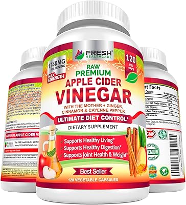 Fresh Health Care Premium 1740 mg apple cider vinegar pills - 120 vegetarian capsules.. Shop with purpose at DIAYTAR NIGERIA and receive your purchases at unbeatable prices within the week.