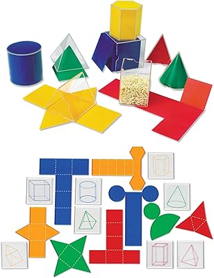 Set of learning resources for foldable geometry geometry accessories of mathematics courses 3D and 2D concepts.. DIAYTAR NIGERIA: Where affordability and variety meet with convenient delivery within 8 days.