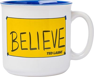 Silver Buffalo Ted Lasso Camping 20 ceramic cup.. Your complete e-commerce destination, DIAYTAR NIGERIA combines variety with budget-friendly nationwide shipping.