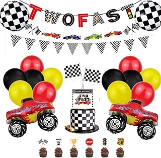 Finaba 2 speedy birthday party supplies, monster truck balloons, 48 ​​pieces.. Experience the ultimate in shopping convenience with DIAYTAR NIGERIA's vast catalog and 5-8 day delivery.