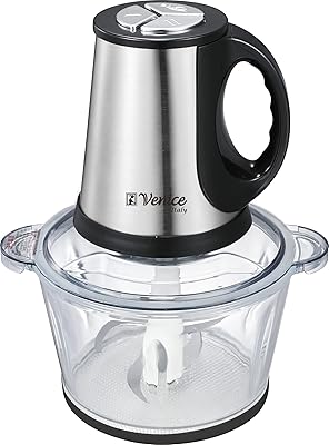 Venice Italy electric food processor | Hick, chopper and 3l blender for garlic, onion, chilli, vegetables, pumpkin and nuts - transparent.. With DIAYTAR Nigeria, shopping online is easy, affordable, and fast.