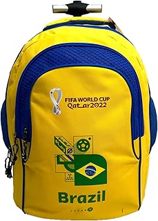 School bag with FIFA 2022 wheels, 18 inch size - Brazil.. With DIAYTAR Nigeria, everything is within reach — and within budget.