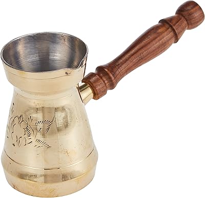 Turkish coffee kettle RAJ, 6.5 cm, gold, BTC005 model, a room.. DIAYTAR NIGERIA: Your one-stop e-commerce destination with affordable prices and nationwide delivery in 5-8 days.