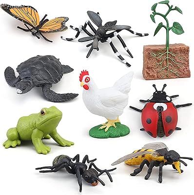 Animal figurines in the Montessori life cycle with flash cards, plastic insects, monarch butterfly kit, children's chenille toy, realistic animal figurines.. Say goodbye to long wait times — DIAYTAR Nigeria ships in just 5–8 days!