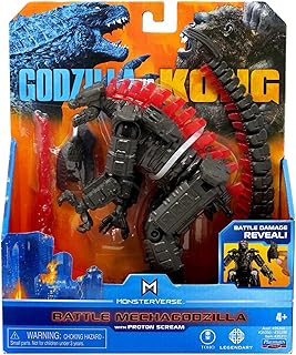 Godzilla figurine against Kong of the series of Monster versus films, size 6 inches, the battle of Mechagodzilla with Proton Scream.. DIAYTAR NIGERIA connects you with thousands of products at competitive prices, delivered within a week.