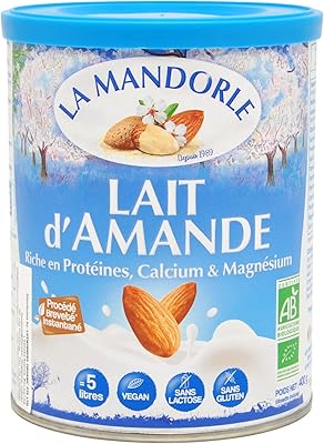 The mandurale milk of light organic almond powder without gluten, soy -free, 400 g.. Shop efficiently from anywhere with DIAYTAR NIGERIA's comprehensive platform and quick delivery options.