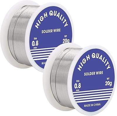 2 pieces of 0.8 mm unleaded welding wire, tin rollers, lead welding wire with colophane core for the repair of electronic components.. DIAYTAR NIGERIA makes online shopping accessible with our budget-friendly prices and reliable shipping.