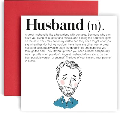 Huxters birthday cards for husband Valentine's Day Carte Carrée with Illustration.. Experience retail therapy without the financial stress at DIAYTAR NIGERIA's affordable e-commerce platform.