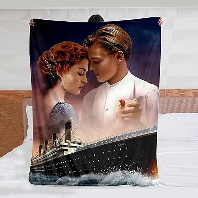 Super sweet cover Jack Dawson & Rose DiCaprio on the Titanic, interior decoration cover, children's and adult gifts 50 "x 40".. DIAYTAR NIGERIA: Bringing affordable shopping solutions with a diverse product catalog delivered nationwide.