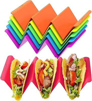 Set of 6 supports with colorful tacos Large superior quality plates.. Join millions of satisfied shoppers using DIAYTAR Nigeria every day.