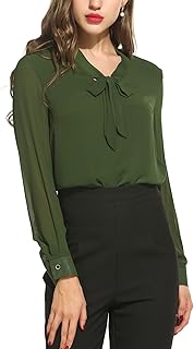 Milk Mousselin blouse for women, formal and relaxed business shirt with tie and bow tie.. The future of Nigerian shopping is here — DIAYTAR Nigeria.