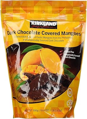 Mango coated with dark chocolate kirkland signature, 550 g.. Experience shopping satisfaction with DIAYTAR NIGERIA's vast selection and nationwide delivery service.