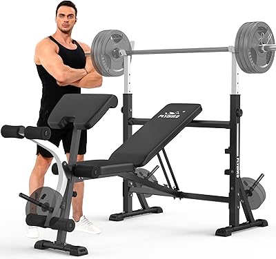 Standard bodybuilding bench Flybird, set of developed with preacher cushion for leg curls and the development of complete body training for the gym at home.. DIAYTAR NIGERIA: Creating access to affordable products for every Nigerian with our swift delivery service.