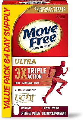 Ultra triple action Move Free joint support supplement - Collagen, boron and hyaluronic acid type II - promotes the comfort of joints, cartilage and bones in a small pill per day, 64 tablets (64 portions)*.. Your new favorite way to shop online — DIAYTAR Nigeria.