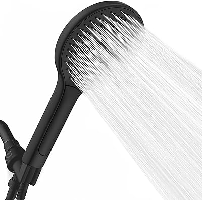 Hand shower head, high pressure shower head, shower head with filter function and 3 spraying modes, removable (black).. Nigeria's fastest-growing e-commerce site offers unbeatable prices and delivery within 8 days.