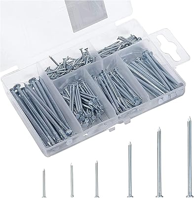 The White Shop - Set of matches with 280 pieces, flat head nails, wooden batteries, photo frames, furniture and construction, silver.. DIAYTAR NIGERIA brings the marketplace home to you with affordable prices and delivery in 5-8 days.