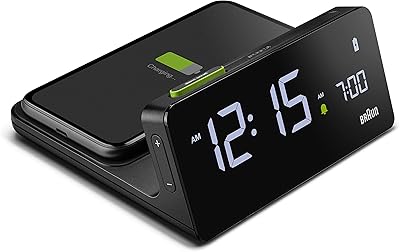 Braun digital alarm clock with LCD LC Qi quick -free charger screen.. Shop efficiently from anywhere with DIAYTAR NIGERIA's comprehensive platform and quick delivery options.