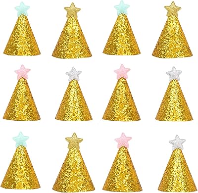 12pcs golden birthday hats Merry Christmas in Fabric Fabrics Festival Hats For Children Adults Pets.. Experience the future of online shopping with DIAYTAR NIGERIA's extensive product range and competitive pricing.