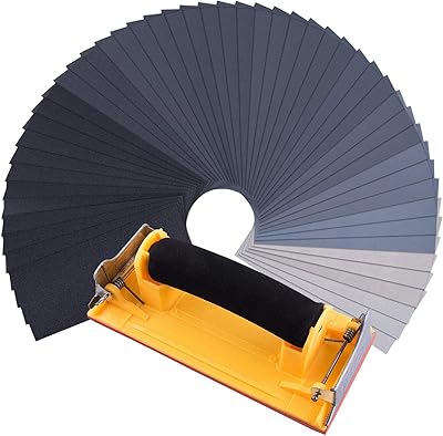 48 pieces of damp and dry sandpaper with grain sanding block 120 to 7000, matching glass paper 9 x 3.6 inches for automatic sanding and finishing of wooden furniture.. Experience retail therapy without the financial stress at DIAYTAR NIGERIA's budget-friendly marketplace.
