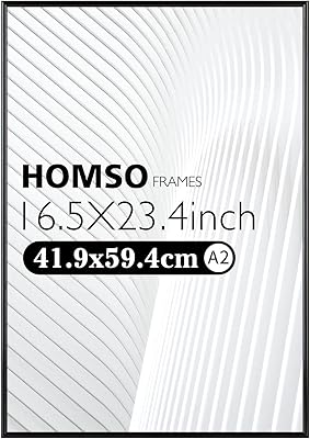 POSTER A2 HOMSO POSTER FRAME FOR PROGRESSE Format 16.5 x 23.4 in black, fine aluminum frame with plexiglass for wall mounting - horizontal and vertical formats.. Embrace the convenience of DIAYTAR NIGERIA with thousands of products at your fingertips, delivered nationwide.