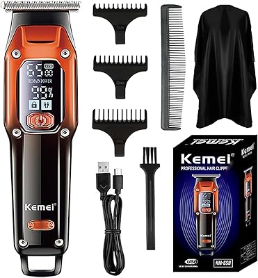 Kemei Wireless electric beard mower for Men Haircut Kit, T-shaped T-shaped Pour Men, km-658.. Everything you need is just a click away with DIAYTAR Nigeria — shop now and receive your order in days.