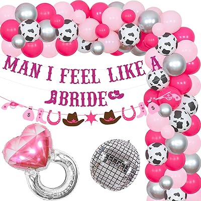 Western bachelor party decorations garland cowgirl balloon balloon kit for men I feel.. DIAYTAR NIGERIA: Connecting Nigerians with their needs through our affordable and diverse marketplace.