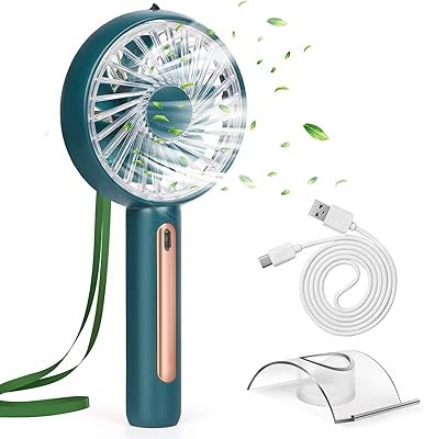 Mini rechargeable 4 -speed rechargeable portable fan, USB office fan with mobile support and adjustable angle for the office, the house, the trips (green).. Shop smart, shop DIAYTAR - Nigeria's most affordable e-commerce platform with nationwide delivery.