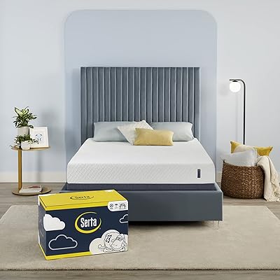 SERTA - Mattelas in memory with 8 -inch refreshing gel, King size, medium, offering good support, certipur -Us, test of 100 nights, Sleep Clear.. Shop with ease at DIAYTAR NIGERIA and enjoy our extensive product range delivered at affordable rates.