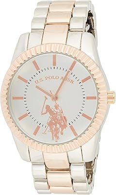 USA Polo Classic Quartz watch for women, analog display and gold -plated tilted bracelet USC40263, silver.. DIAYTAR NIGERIA makes online shopping accessible to all with budget-friendly prices and reliable delivery.