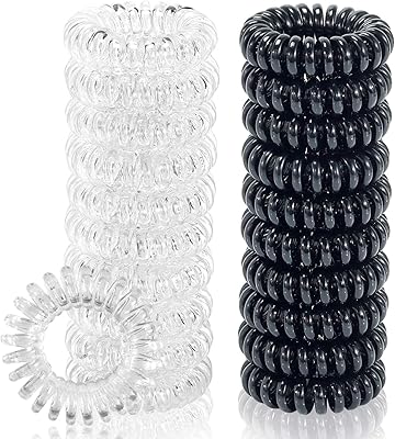 Castowave spiral elastic elastic, elastic without folds, coil coins with waterproof multicolored hair for women and girls (20).. DIAYTAR NIGERIA: Bringing affordable shopping solutions with a diverse product catalog delivered nationwide.