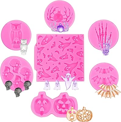 7 Born silicone molds for Halloween cakes melting pumpkin ghost.. Experience the ultimate in shopping convenience with DIAYTAR NIGERIA's vast catalog and 5-8 day delivery.