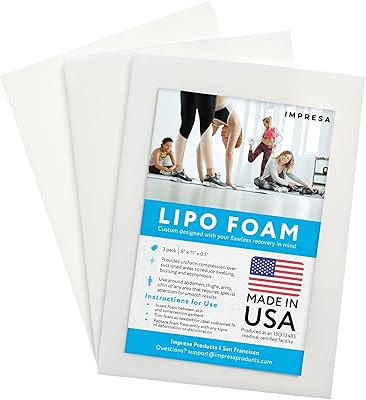 Empressed - Package of 3 lipo foam pillows - Postoperative compression clothing for liposuction, abdominoplasty and cesarean (8 x 11 x 0.5 inches).. Wide range, low cost, fast delivery — that’s DIAYTAR Nigeria.