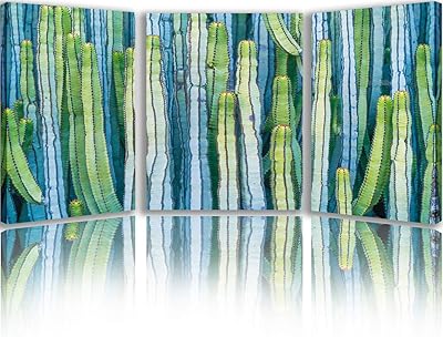 BPA toilet decoration cactus gifts hoho succulent wall decoration for living room, vegetable paintings, Mexican kitchen decoration, work of bathroom, 3 rooms on canvas framed in a gallery (42''l x 20'''h).. DIAYTAR NIGERIA: Bringing quality products to your doorstep at prices that won't break the bank.
