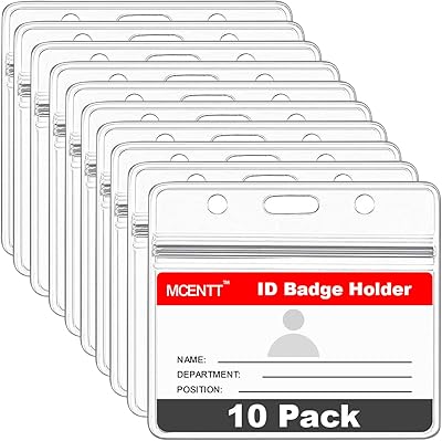 MASSE 10 ID CARRECTOR CARTS - Waterproof transparent plastic barrier with zipper seal for access, work, school, office (10 - horizontal package).. Experience the ease of modern shopping with DIAYTAR NIGERIA's comprehensive platform and quick delivery.