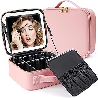 Travel makeup with mirror lit by LED, travel makeup kit with adjustable separators, makeup bag with mirror, 3 adjustable luminosities, pink, mode.. Experience the ultimate in shopping convenience with DIAYTAR NIGERIA's vast catalog and 5-8 day delivery.