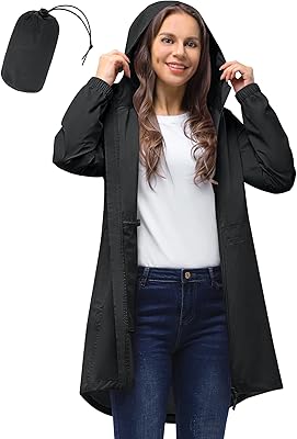 Light rain jacket with long hooding for women, waterproof, practical, foldable, breathable, outdoor jacket.. Experience the simplicity of DIAYTAR NIGERIA's extensive marketplace with delivery within 8 days.