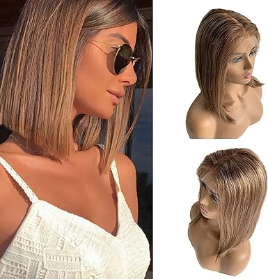 Shadowed human hair wig with shaded blonde with front lace part.. Embrace a new era of online shopping with DIAYTAR NIGERIA's extensive range and budget-friendly prices.