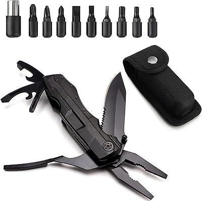 Alykdon plastic Alykdon Survival 5 in 1 with Portable and Durable Multi-Usage Pliers in Stainless Stainless Steel, spring screwdriver with bags and tips for survival, exterior and more.. Your budget-friendly online marketplace, DIAYTAR NIGERIA delivers a world of products in just 5-8 days.