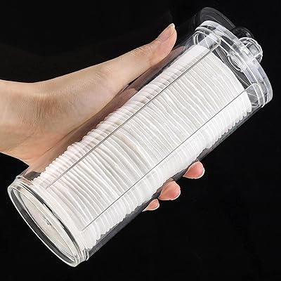 Castoyve Creative Transparent Cotton Pot Round Makeup Organizer Cosmetic Storage Container Cotton Stage For Women.. DIAYTAR NIGERIA makes luxury accessible with our affordable prices and dependable delivery service.