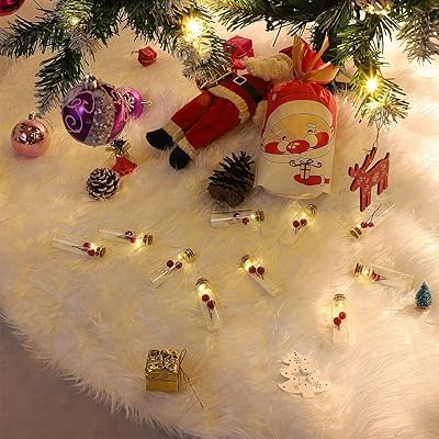 48 "Christmas tree skirt, Christmas tree skirt in Snow White Fur, Large Christmas tree carpet for winter, Christmas tree decorations.. Your trusted e-commerce destination, DIAYTAR NIGERIA offers extensive variety with reliable shipping.