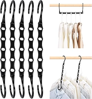 Organizers and storage of Houseday cupboard, an impactful magic hanger, solid and intelligent plastic hanger with 5 locations for heavy clothes, 8 -room university dorm supplies, black.. Experience hassle-free shopping with DIAYTAR NIGERIA's user-friendly platform and prompt delivery service.