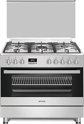 Gorenje GI9321X Fresh gas cooker 90 cm with ventilated oven 105 L, cast iron tray support easy to clean with water cleaning function, stainless steel, 1 year warranty.. Your ideal shopping companion, DIAYTAR NIGERIA offers unmatched variety with delivery within a week.