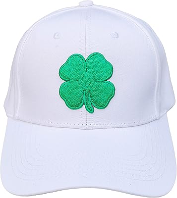 Clover hats for men and women, live lucky hat for men and women, black and white, embroidered, perfect gifts.. Your new favorite way to shop online — DIAYTAR Nigeria.