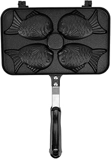 Waffle iron, 4 double-sided non-stick grids in aluminum alloy with black anti-browse handle, mini sandwich stove for breakfast.. Get top brands at bottom prices, only on DIAYTAR Nigeria.